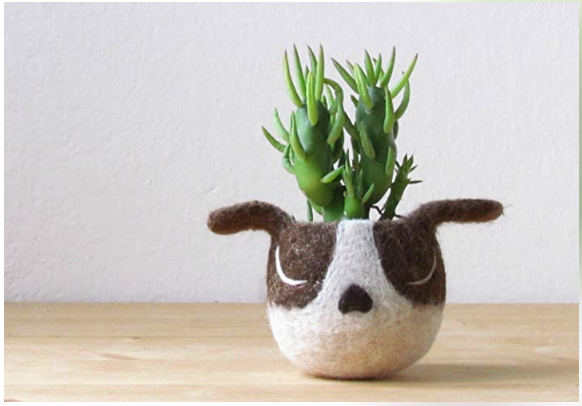 Succulent Planter Dog